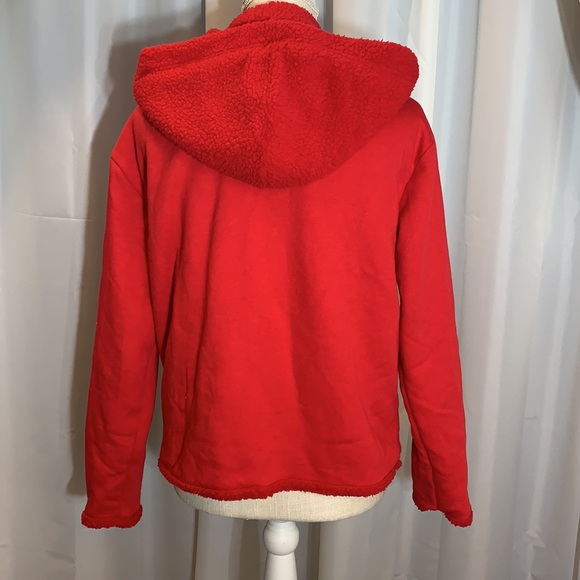New! VS Pink Reversible Sherpa Hoodie/Jacket - Picture 4 of 10